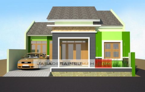 Rumah Simple Hijau Di Riau Jasa Desain Rumah