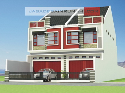 rumah kost 2 lantai minimalis di jakarta @ jasa desain rumah