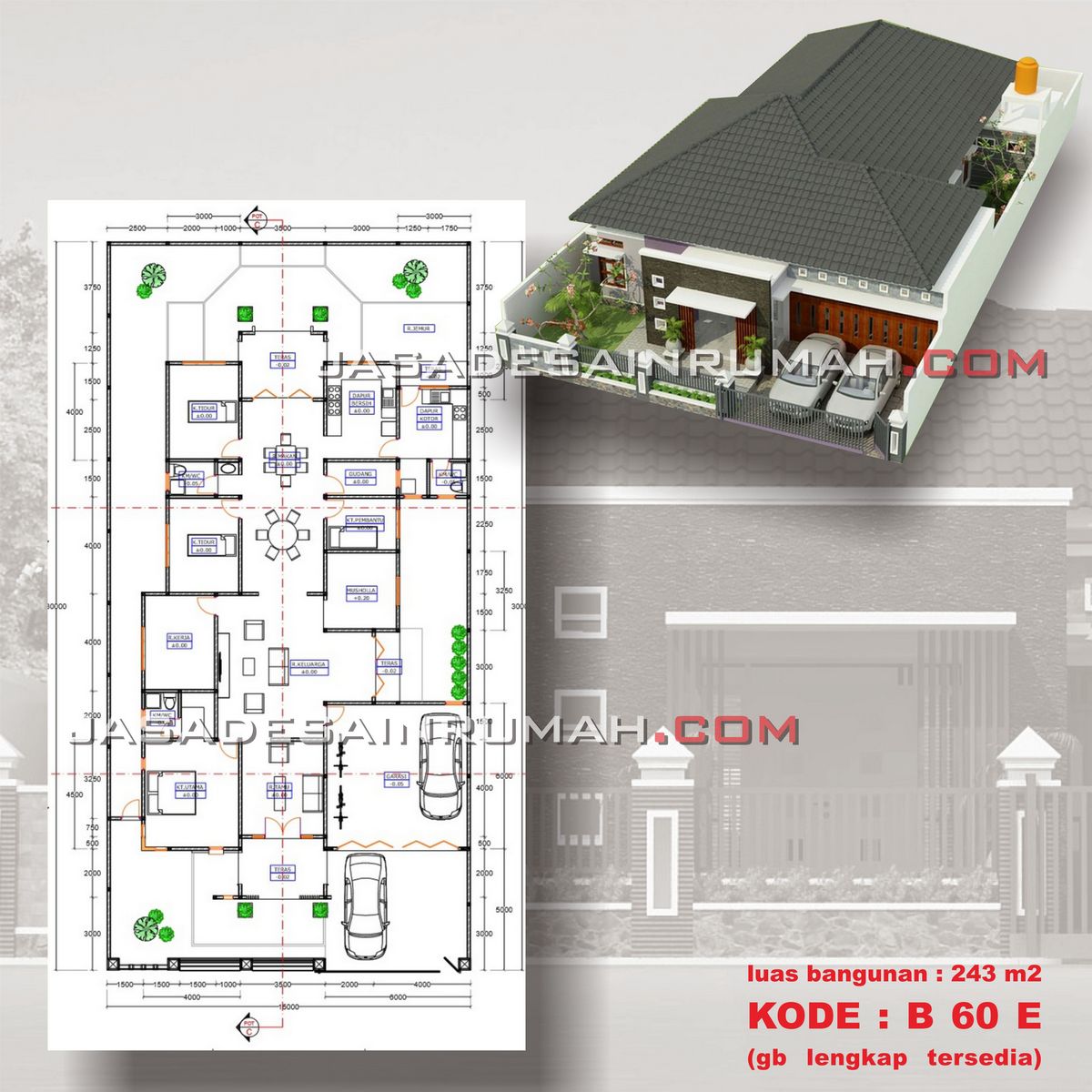 Desain Rumah Besar Lantai Minimalis Elegan Di Tanjung Enim Jasa Desain RumahJasa Desain Rumah