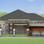 Desain Rumah Besar 1 Lantai Minimalis Elegan di Tanjung Enim