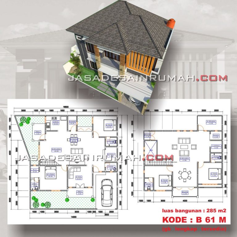 Desain Rumah Mewah 2 Lantai Fasad Minimalis Ukuran Besar di Tangerang ...