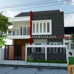 Desain Rumah 2 Lantai Simple Minimalis 3 Kamar Tidur