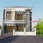 Desain Rumah Tingkat Modern Minimalis 4 Kamar di Purwakarta