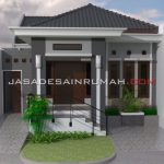Desain Rumah Fasad Elegan Atap Limasan di Semarang