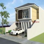 Desain Rumah 2 Lantai Urban Modern Lebar Minim di Jaksel