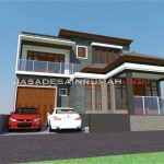 Design Rumah TIngkat 2 Lantai Minimalis Modern di Sidoarjo