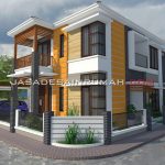 Desain Rumah Minimalis Mewah 2 Lantai Lokasi Pojok di Bekasi
