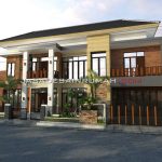 Rumah Besar 2 Lantai Desain Fasad Urban Modern di Sukabumi