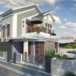 Desain Rumah Indah Menawan 2 Lantai Lokasi Pojok di Kupang