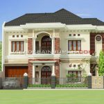 Desain Rumah Mewah 2 Lantai Ornamen Klasik Mediterania