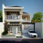 Contoh Gambar Desain Rumah Mewah 2 Lantai Fasad Modern