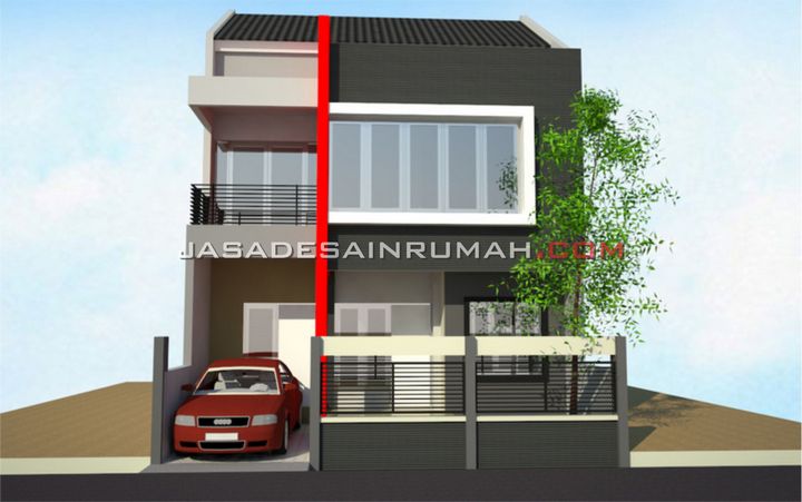 Desain Rumah Modern Minimalis 2 Lantai di Jakarta 2012 | Jasa Desain Rumah
