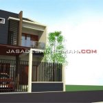 Rumah Coklat Minimalis 2 Lantai di Jakarta
