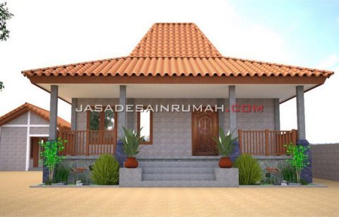 Desain Rumah Kecil Atap Joglo Jawa