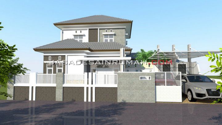 Rumah Minimalis 2 Lantai Atap Limasan di Cimahi | Jasa Desain RumahJasa