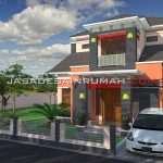 Model Rumah Minimalis 2 Lantai Sebagian 3 Kamar di Jambi