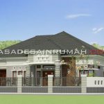 Model Rumah  Pojok Atap Limasan Luas 240 m2 di Malang