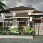 Desain Rumah Lebar 11m Simple Gaya Tropis Limasan 4 Kamar