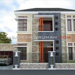 Desain Rumah Minimalis 2 Lantai 4 Kamar Tidur di Probolinggo