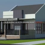 Desain Rumah Tempat Usaha Mungil Simple Modern di Probolinggo